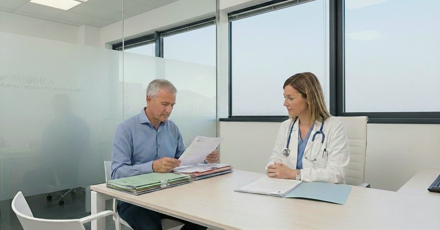 Valutazione del danno biologico dopo incidente stradale in ambulatorio di medicina legale a Sandrigo