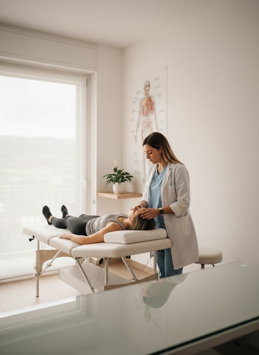 Seduta di osteopatia a Sandrigo con tecniche cranio sacrali e viscerali per migliorare la mobilità articolare