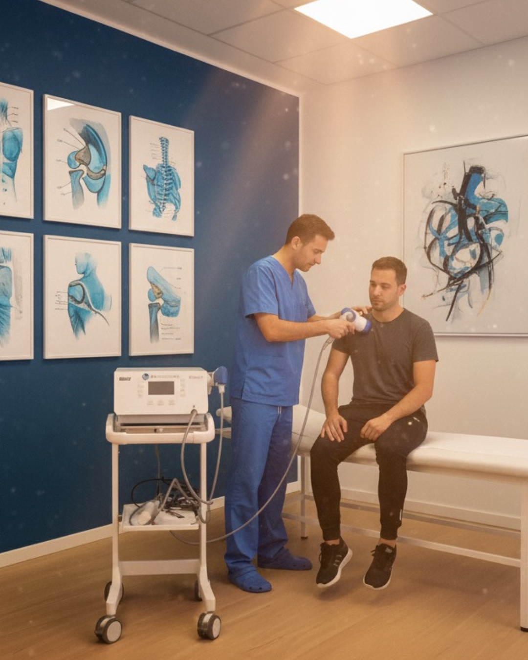 Onde d’urto radiali per dolore alla spalla gomito e anca