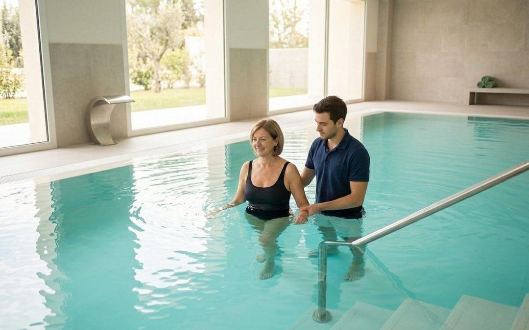 Idrokinesiterapia Blumedica Sandrigo per dolore e mobilità L’idrokinesiterapia a Sandrigo presso Blumedica è indicata per chi soffre di dolore cronico o limitazioni nei movimenti. L’acqua riduce il peso corporeo e permette di eseguire esercizi in modo più semplice e meno doloroso. Questo approccio è particolarmente utile per chi ha problemi alla schiena, cervicalgia o necessita di riabilitazione dopo un intervento chirurgico. La piscina riscaldata favorisce il rilassamento muscolare e migliora la circolazione sanguigna. Ogni seduta è studiata su misura e seguita da fisioterapisti qualificati, che accompagnano il paziente lungo tutto il percorso di recupero. A Sandrigo, l’idrokinesiterapia rappresenta una scelta efficace per migliorare mobilità, ridurre il dolore e ritrovare equilibrio e sicurezza nei movimenti quotidiani.