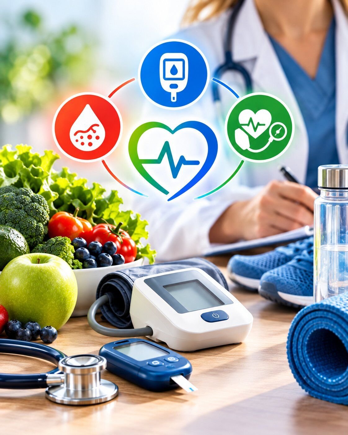 Colesterolo-glicemia-pressione-prevenzione-del-rischio-cardiometabolico fattori di rischio cardiovascolare e persone che necessitano di maggiori controlli